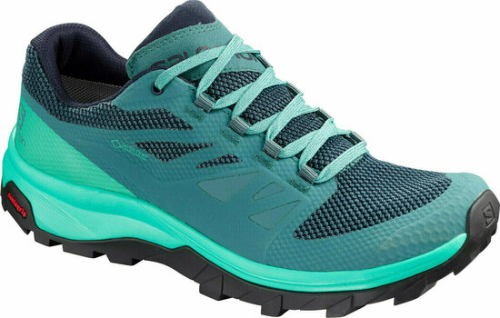 Womens Outdoor Shoes Salomon Outline W Hydro/Atlantis/Medieval Blue 36 2/3 Womens Outdoor Shoes - 1
