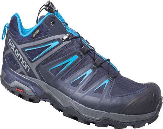Moške outdoor cipele Salomon X Ultra 3 GTX Grey/Night Sky/Hawaii 42 2/3 Moške outdoor cipele