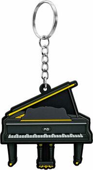 Pendentif musique Musician Designer Grand Piano Black Porte-clés - 1