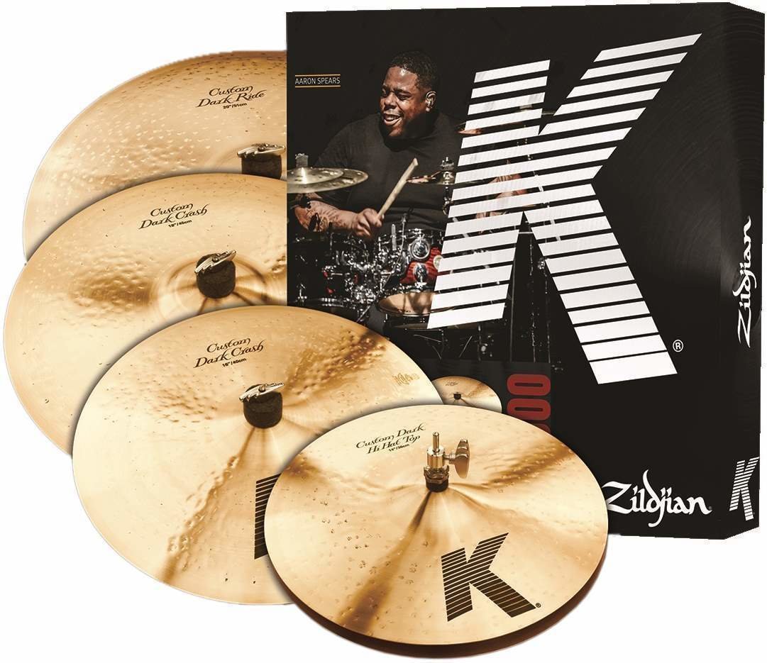 Set de cymbales Zildjian KCD900 K Custom Dark Box 14/16/18/20 Set de cymbales