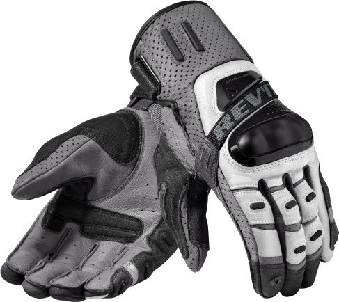 Motorcycle Gloves Rev'it! Cayenne Pro Silver/Black XL Motorcycle Gloves