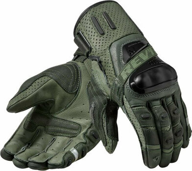 Motorcycle Gloves Rev'it! Cayenne Pro Green/Black L Motorcycle Gloves - 1