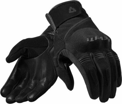 Motorcycle Gloves Rev'it! Mosca Black M Motorcycle Gloves - 1