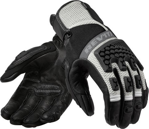 Motorcycle Gloves Rev'it! Sand 3 Ladies Black-Silver S Motorcycle Gloves