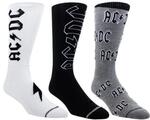 AC/DC 3 Pack One Size Socks (Like new)