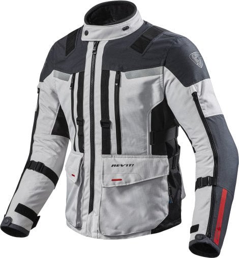Textilná bunda Rev'it! Jacket Sand 3 Silver-Anthracite XL