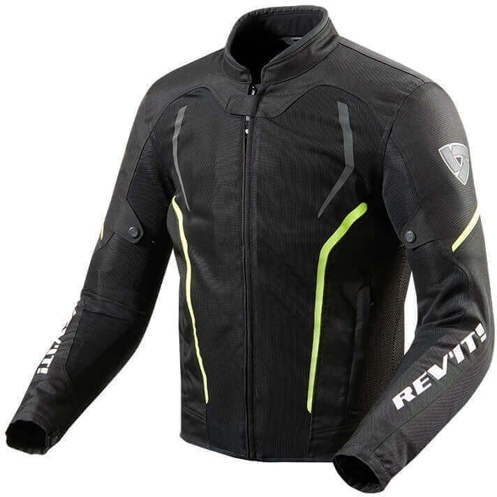 Giacca in tessuto Rev'it! Jacket GT-R Air 2 Black-Neon Yellow M