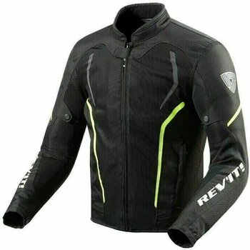 Tekstilna jakna Rev'it! GT-R Air 2 Black/Neon Yellow XL Tekstilna jakna - 1