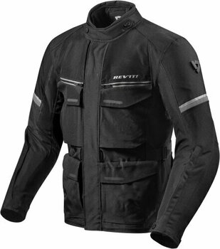 Textile Jacket Rev'it! Outback 3 Black/Silver L Textile Jacket - 1