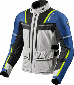 Textile Jacket Rev'it! Offtrack Silver/Blue L Textile Jacket - 1