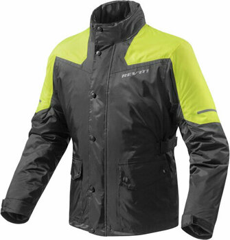 Motorcycle Rain Jacket Rev'it! Nitric 2 H2O Neon Yellow/Black 2XL (Just unboxed) - 1