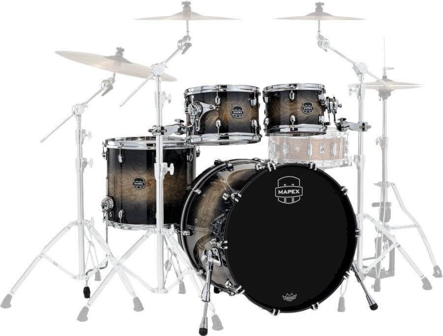 Set akustičnih bubnjeva Mapex SR529XUZXG Saturn VI Black Ink Burst Set akustičnih bubnjeva