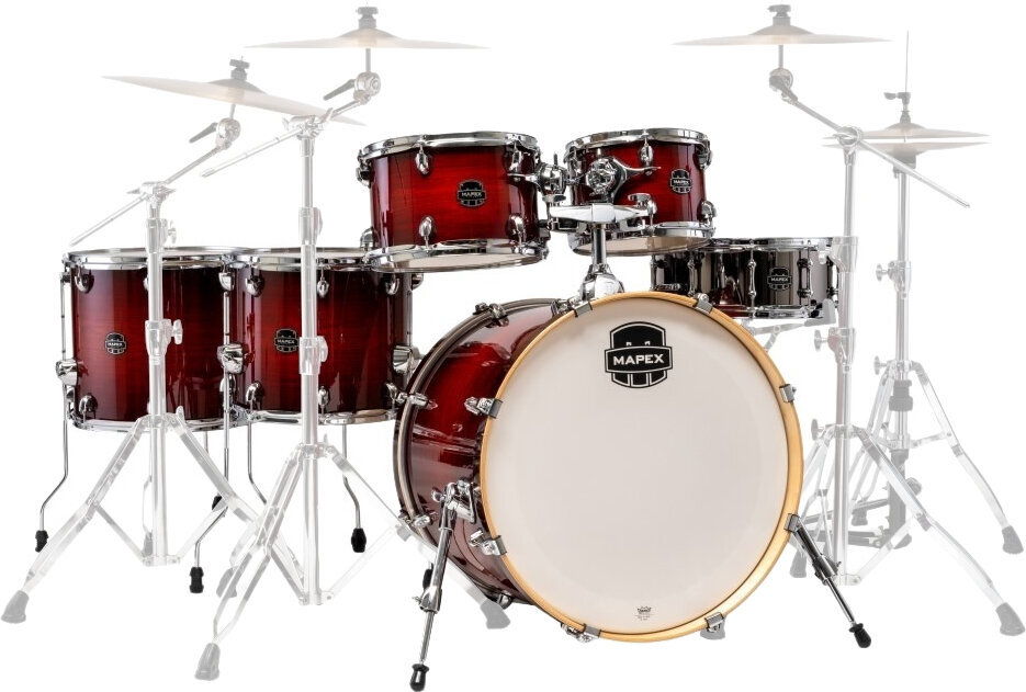 Set Batteria Acustica Mapex AR628SFUVNR Armory Red Onyx Burst Set Batteria Acustica