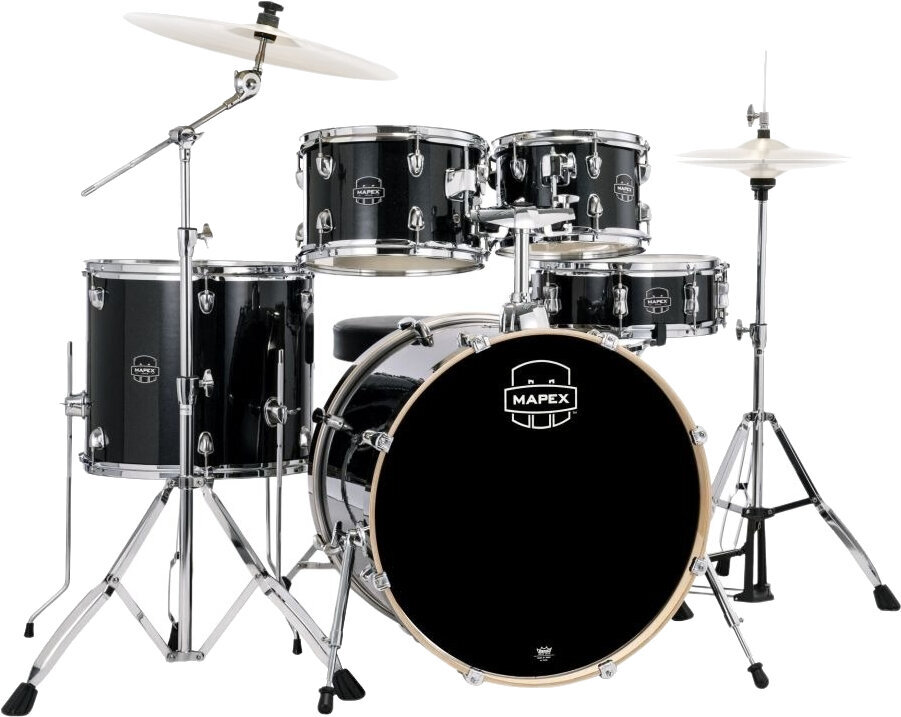 Set Batteria Acustica Mapex VE5044FTVH Venus Black Galaxy Sparkle Set Batteria Acustica