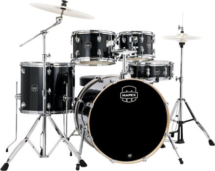 Set Batteria Acustica Mapex VE5044FTVH Venus Black Galaxy Sparkle Set Batteria Acustica - 1
