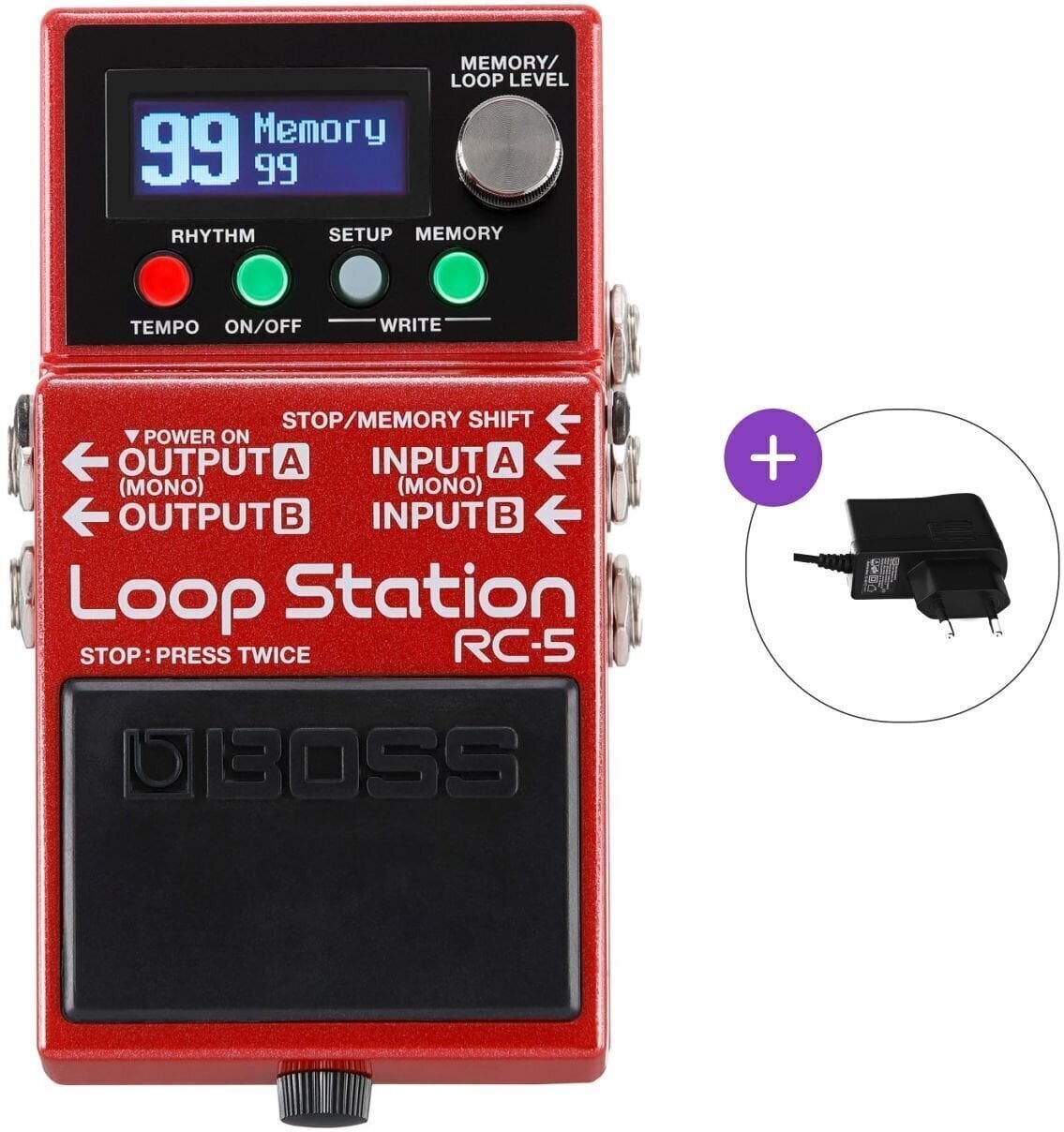 Kitaraefekti Boss RC-5 SET Kitaraefekti