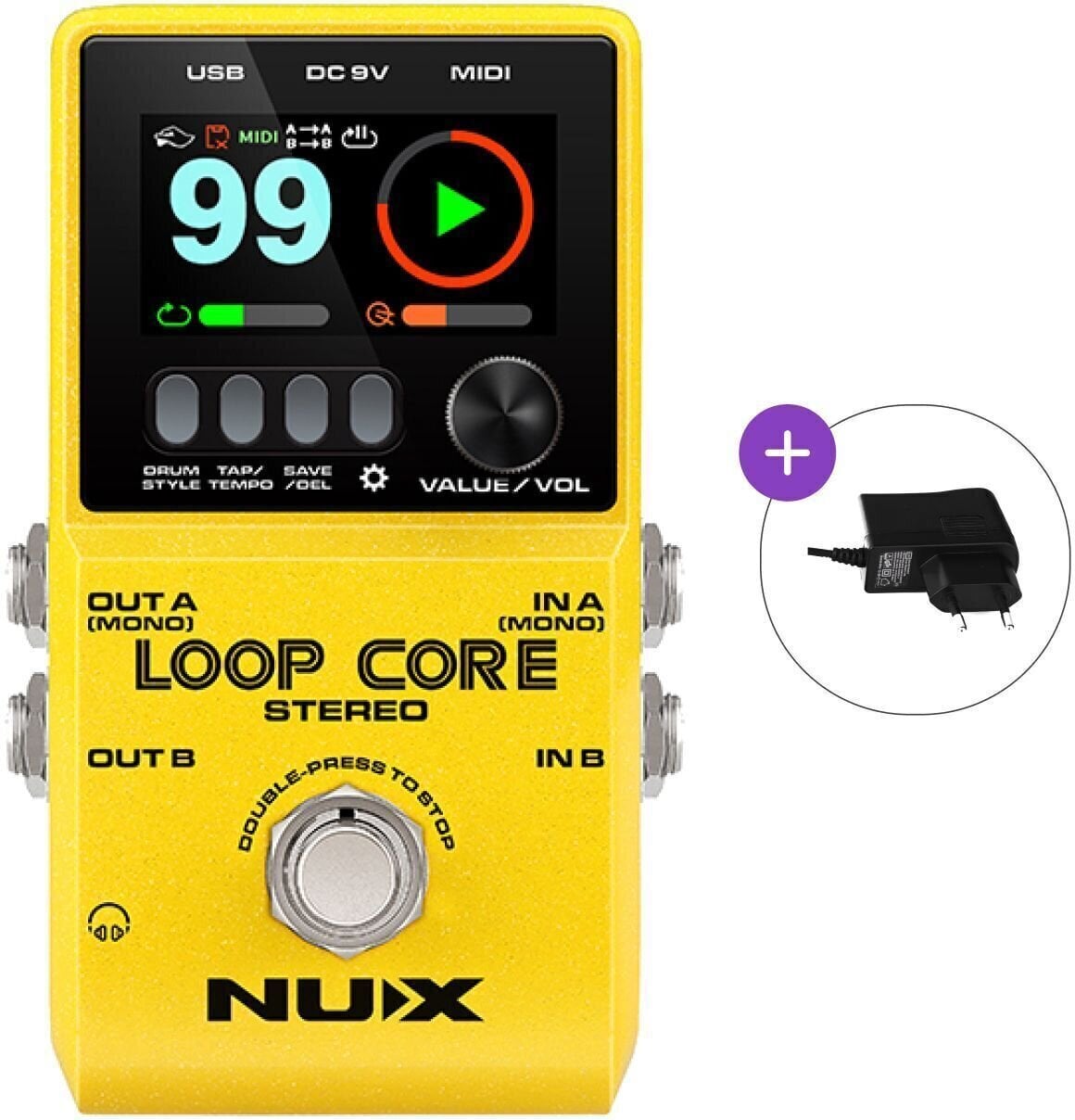 Gitarreffekt Nux Loop Core Stereo SET Gitarreffekt