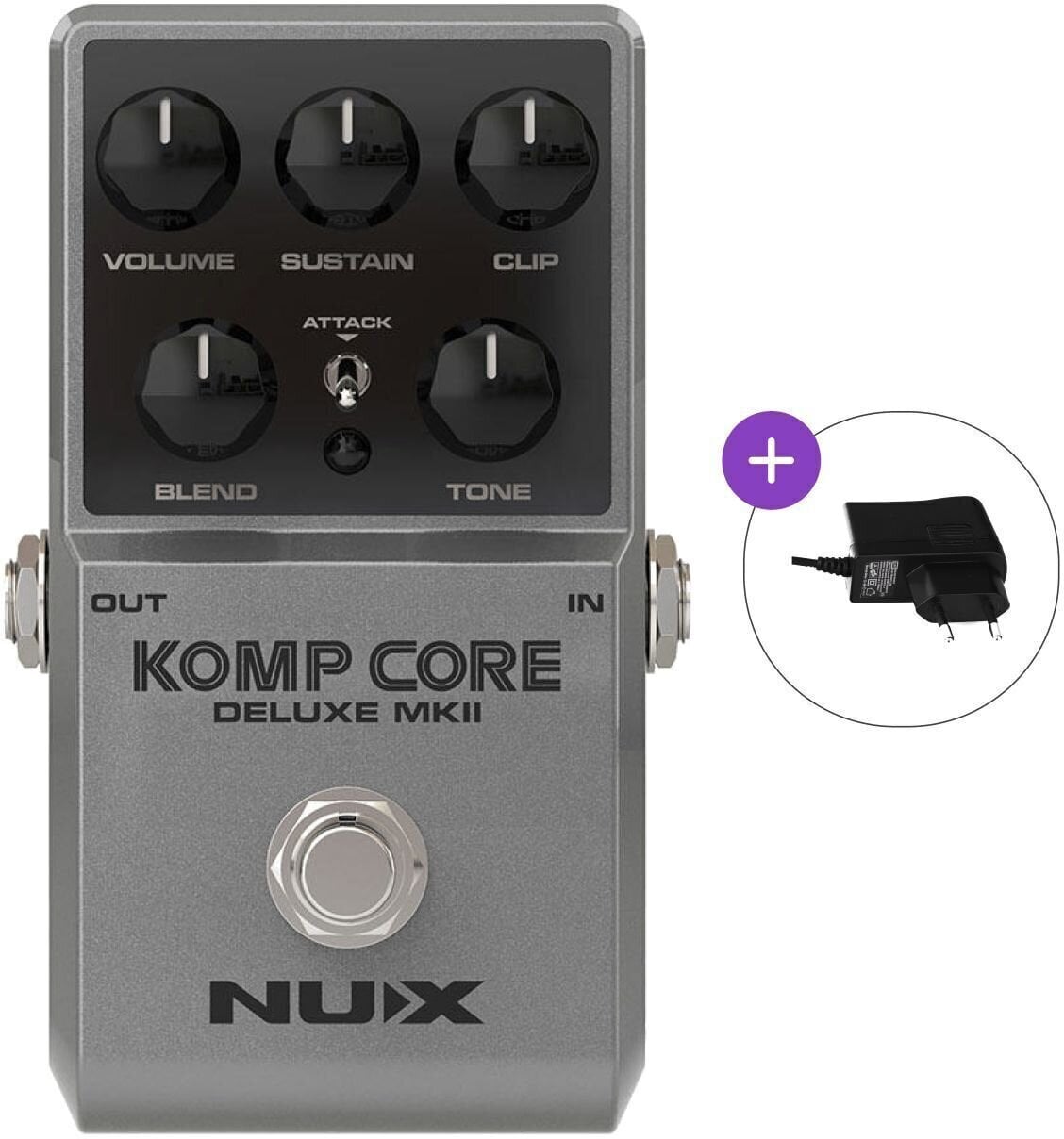 Kytarový efekt Nux NCC-2 Komp Core Deluxe MKII SET Kytarový efekt