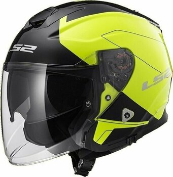 Helmet LS2 OF521 Infinity Beyond Black H-V Yellow M Helmet - 1