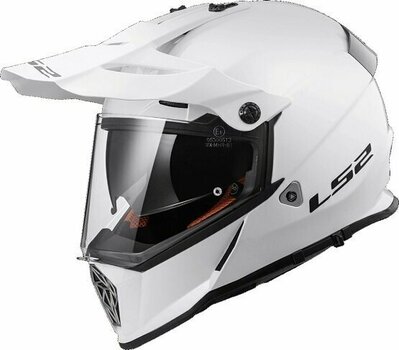 Helmet LS2 MX436 Pioneer Gloss Gloss White L Helmet - 1