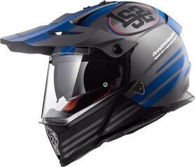 LS2 MX436 Pioneer Quarterback Matt Titanium Blue M LS2 MX436 Pioneer Quarterback Matt Titanium Blue M