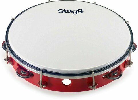 Tambourine met vel Stagg TAB-110P/RD - 1