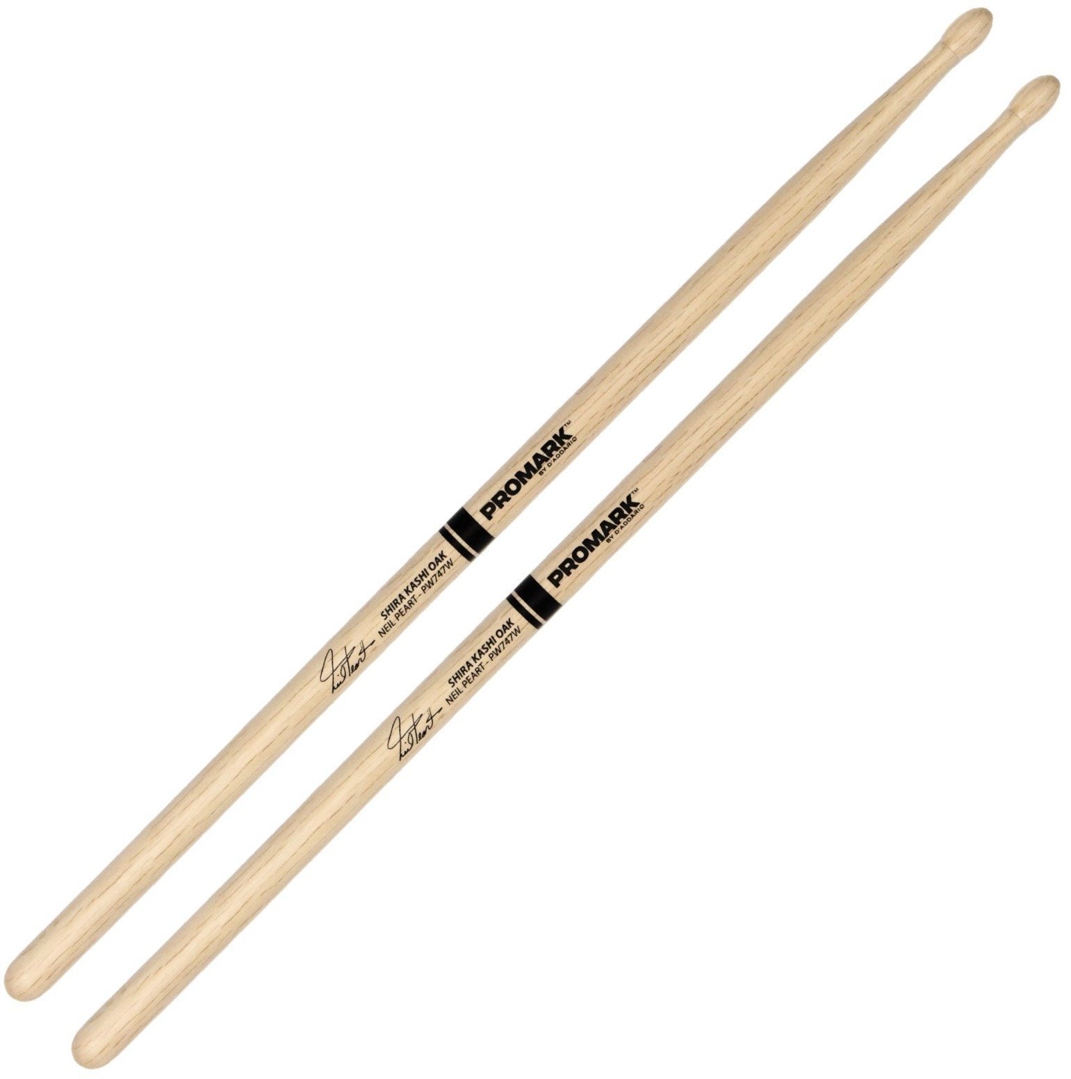 Drumsticks Pro Mark PW747W Shira Kashi Oak Neil Peart Signature 747 Drumsticks