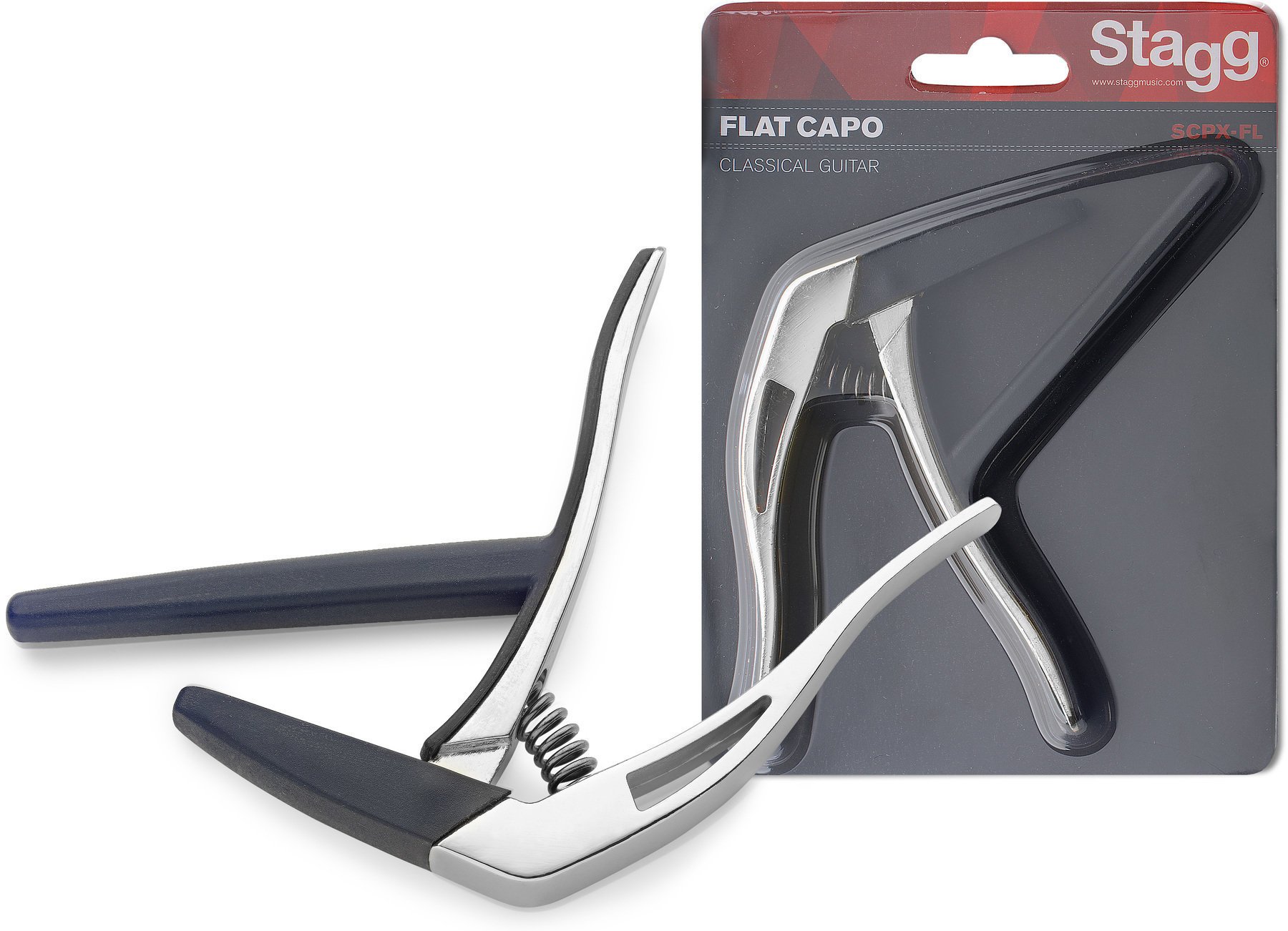 Acoustic Guitar Capo Stagg SCPX-FL-CR