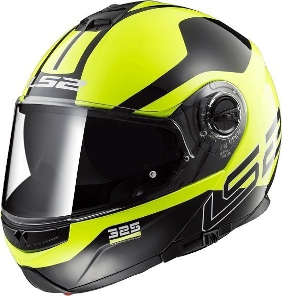 Helm LS2 FF325 Strobe Zone H-V Yellow Black M Helm