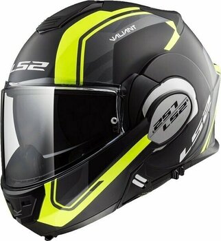 Helmet LS2 FF399 Valiant Line Matt Black H-V Yellow S Helmet - 1