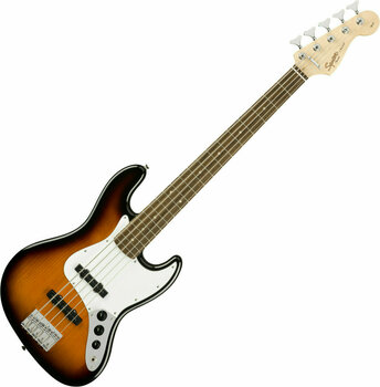 5-saitiger E-Bass, 5-Saiter E-Bass Fender Squier Affinity Jazz Bass V IL Brown Sunburst - 1