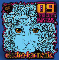 Cordes pour guitares électriques Electro Harmonix Nickel 9 Cordes pour guitares électriques