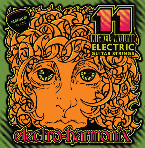 Cordes pour guitares électriques Electro Harmonix Nickel 11