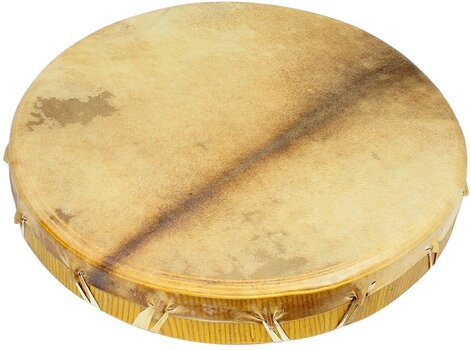 Ručni bubanj Terre Shaman Drum Goat Round 30 cm Ritualni bubanj 30 cm (Samo otvarano) - 1