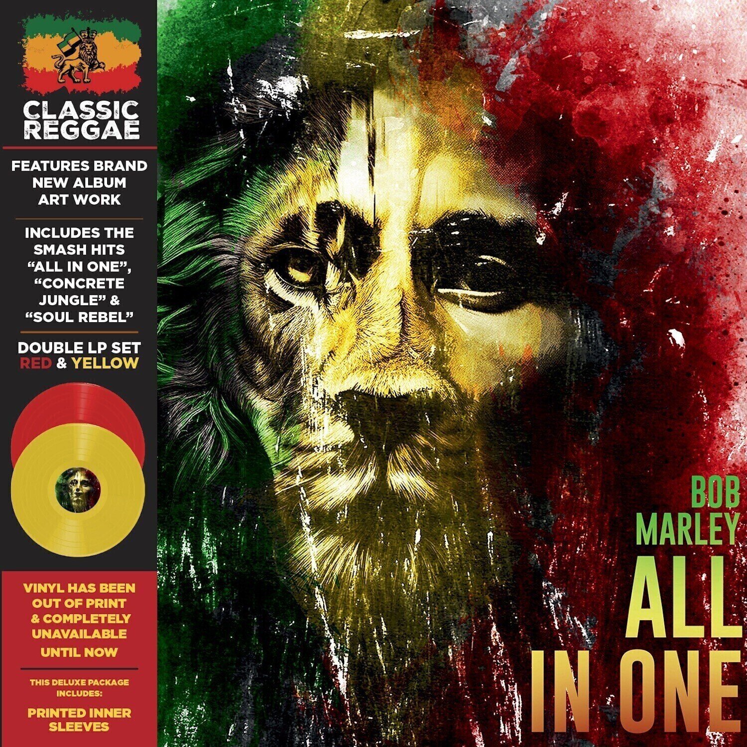 LP ploča Bob Marley - All In One (Limited Edition) (Red & Yellow Coloured) (2 LP)