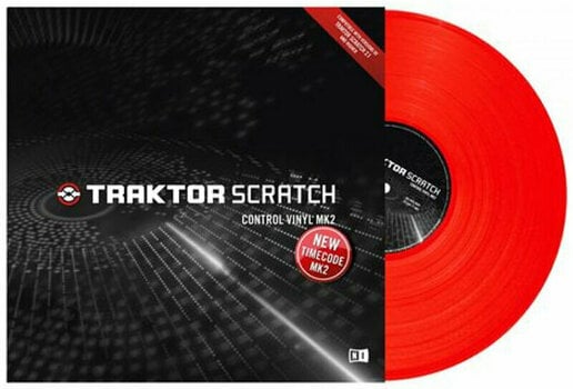 DVS/tidskod Native Instruments Traktor Scratch Control Vinyl MK2 Red - 1