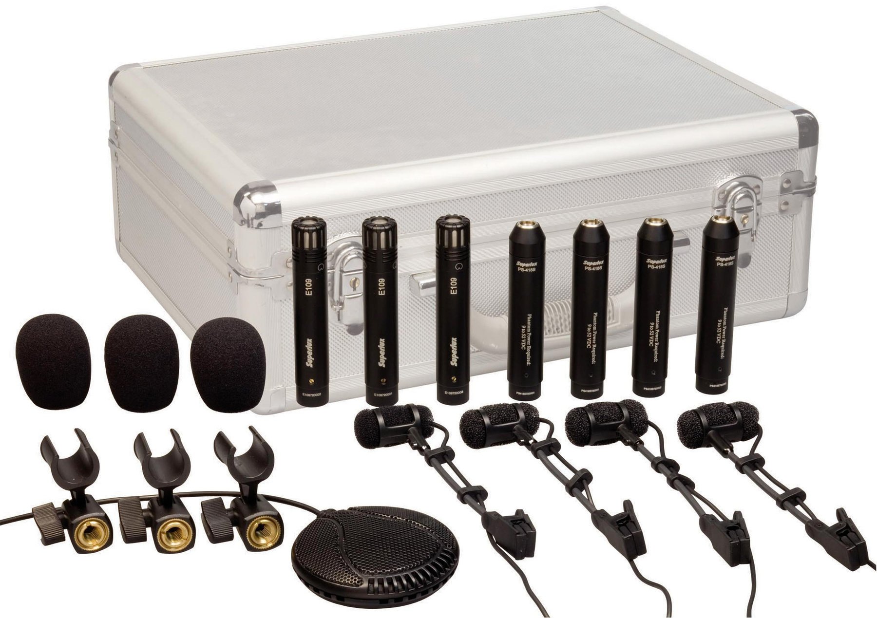 Juego de micrófonos para batería Superlux DRK 681 Juego de micrófonos para batería