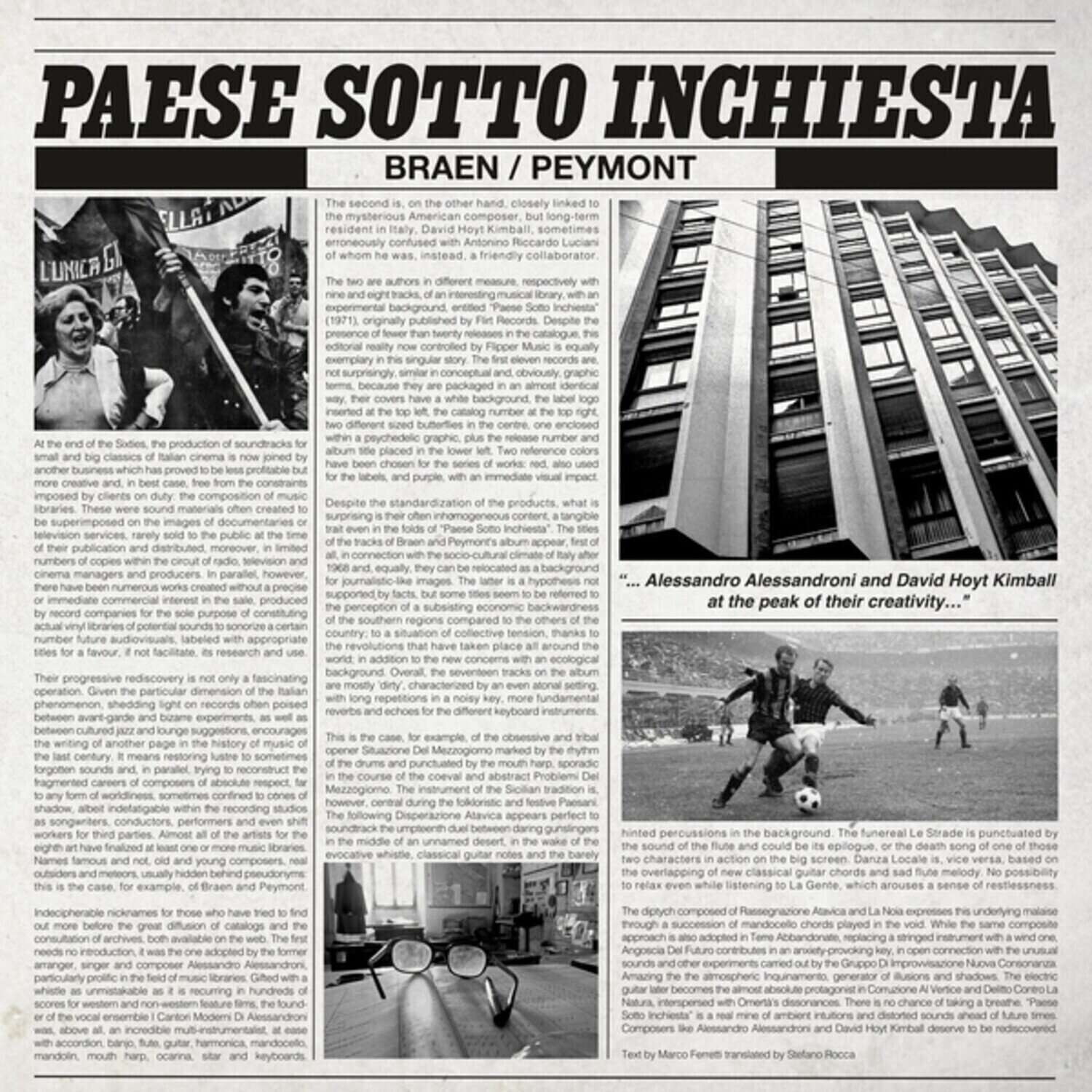 LP ploča Braen / Peymont - Paese Sotto Inchiesta (LP)