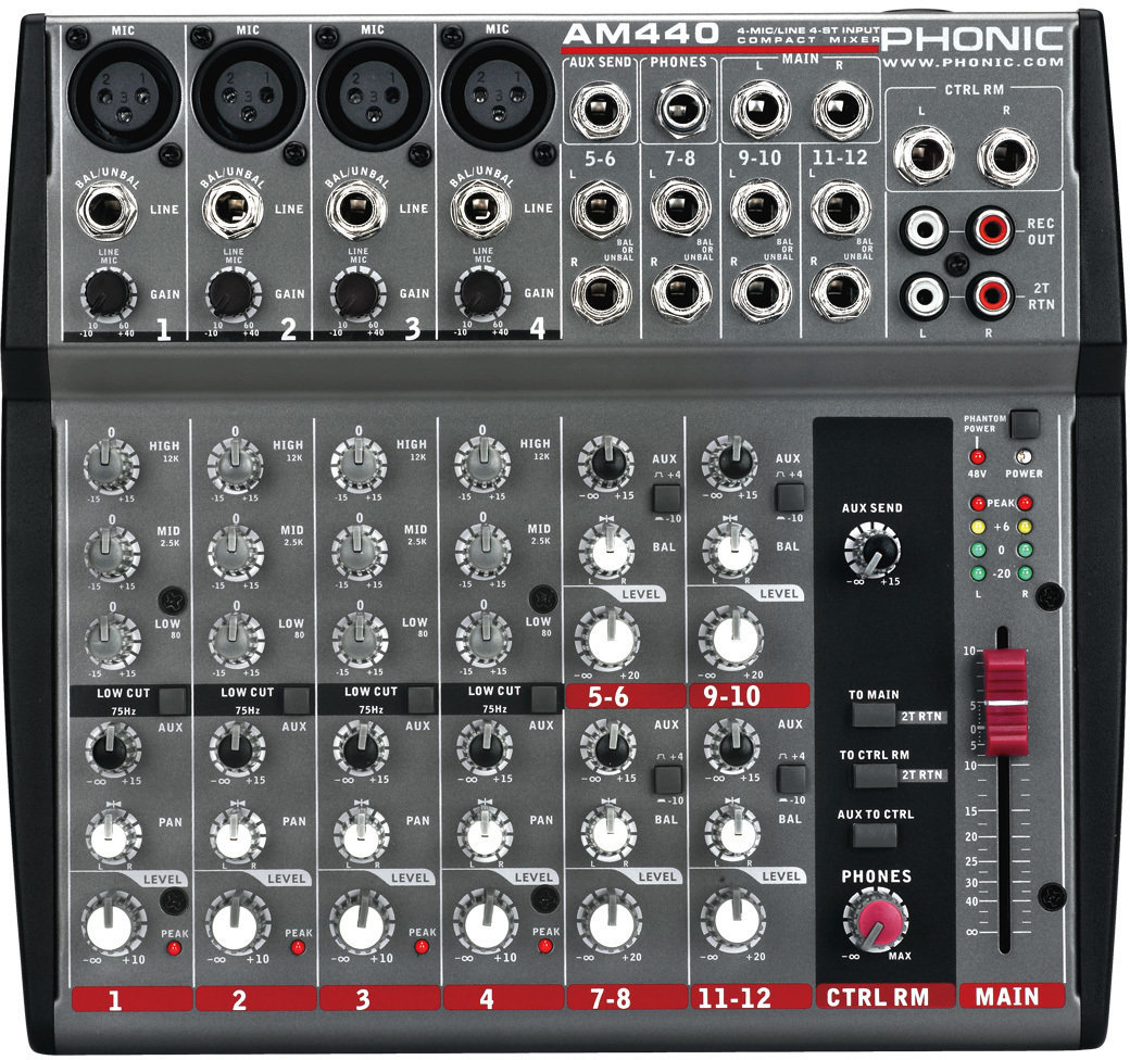 Mesa de mezclas Phonic AM440