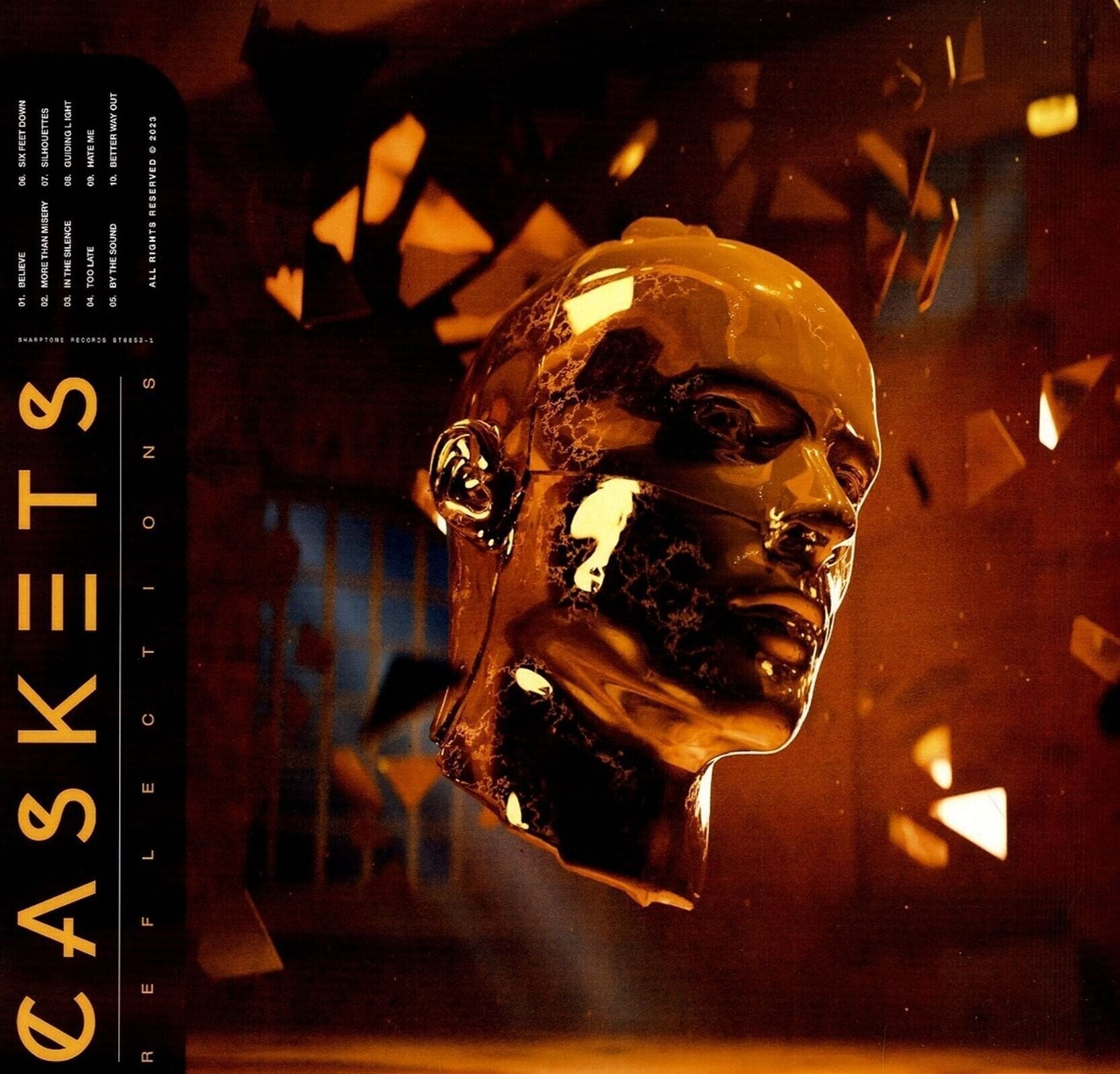 Hanglemez Caskets - Reflections (Transparent Orange Coloured) (LP)