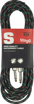 Kabel za glasbilo Stagg SGC6VT Črna 6 m Ravni - Ravni - 1
