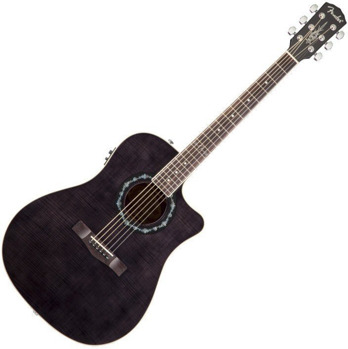 Elektro-akustična Dreadnought Fender T-Bucket 300 CE Transparent Black