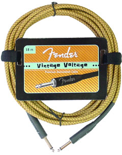 Instrument Cable Fender Vintage Voltage Tweed 18' Guitar Instrument Cable