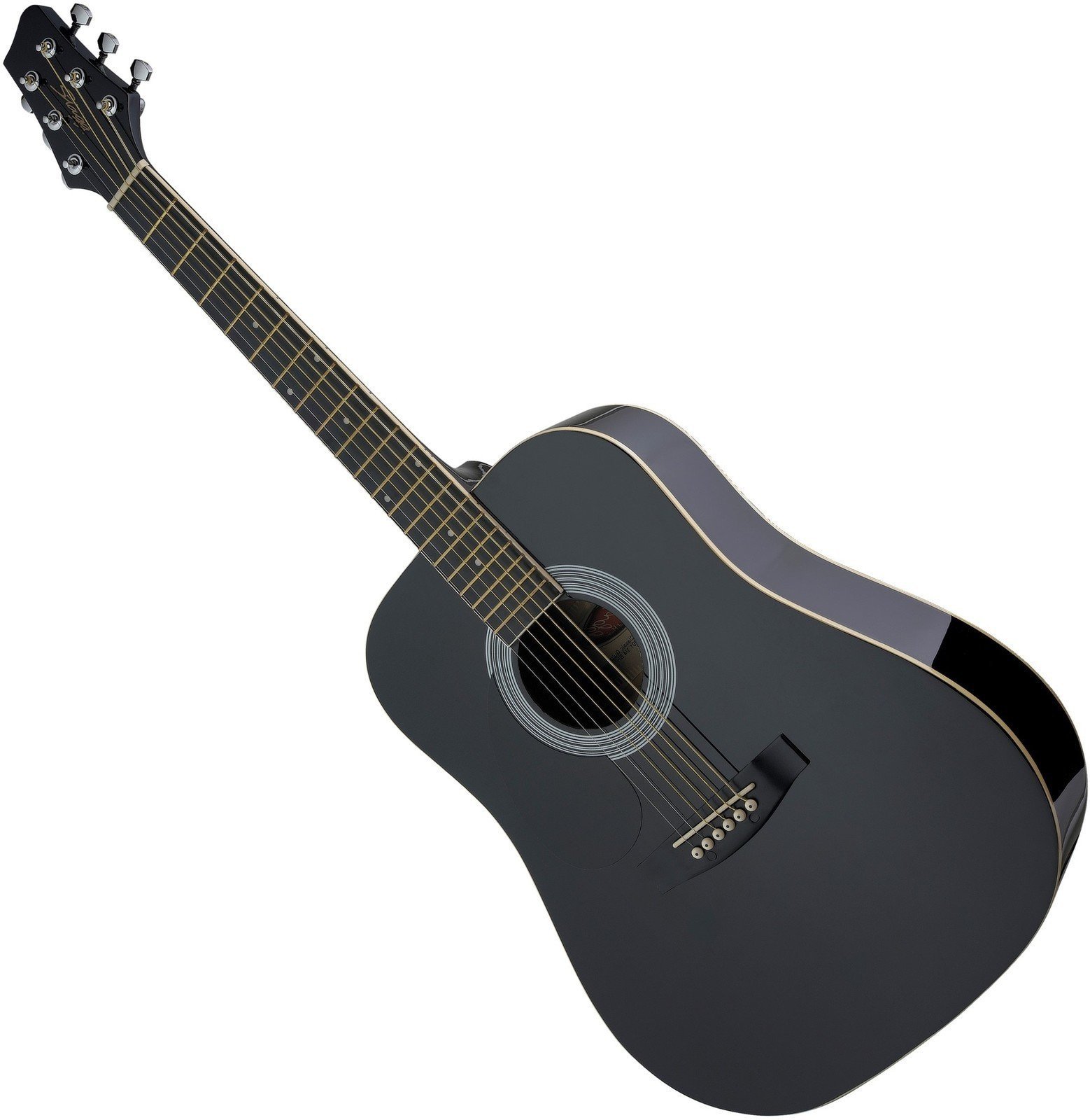 Guitarra dreadnought Stagg SW201LH BK