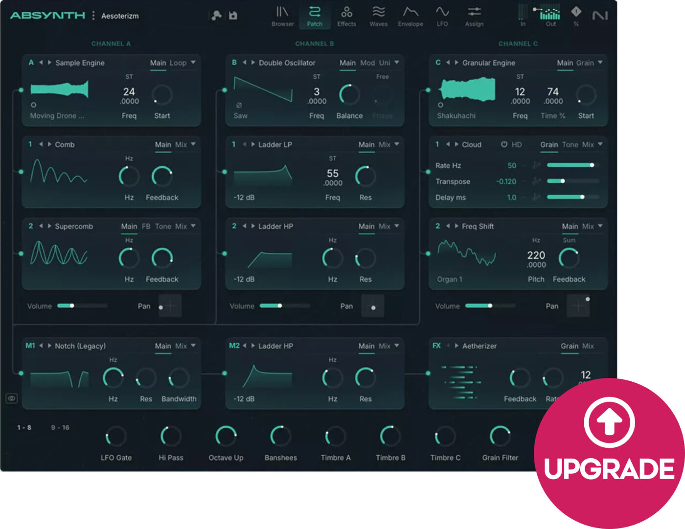 Update / Upgrade / Expansion Native Instruments Absynth 6 Update (Digitální produkt)