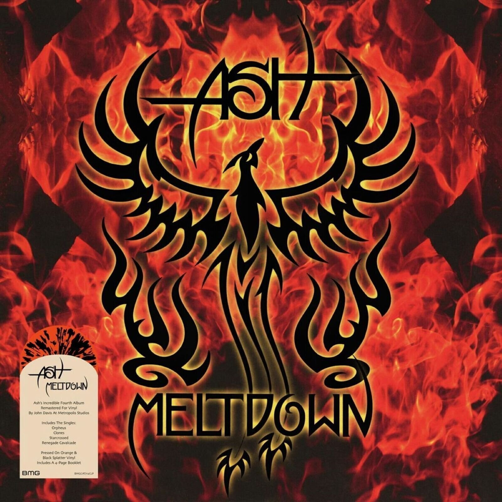 Vinylplade Ash - Meltdown (Orange & Black Splatter Coloured) (LP)