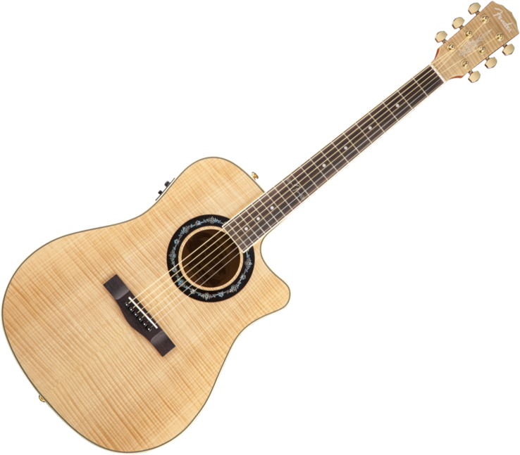 Dreadnought elektro-akoestische gitaar Fender T-bucket 400CE Natural