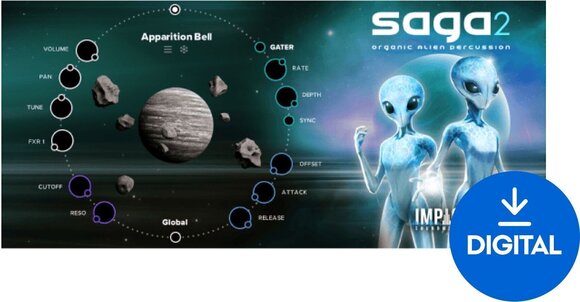 Audio biblioteka za sampler Impact Soundworks Saga 2: Organic Alien Percussion (Digitalni proizvod) - 1