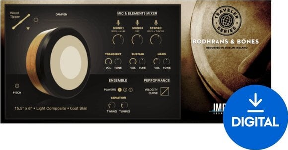 Sample/Sound Library Impact Soundworks Traveler Series: Bodhrans & Bones (Digital product) - 1