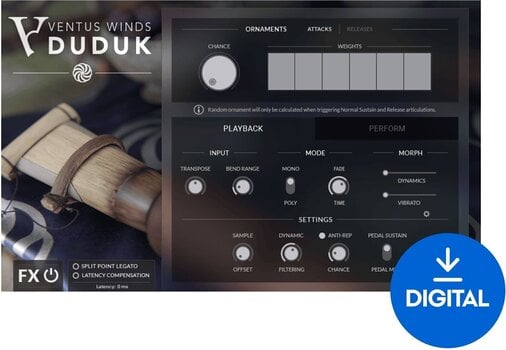 Audio biblioteka za sampler Impact Soundworks Ventus Winds Duduk (Digitalni proizvod) - 1